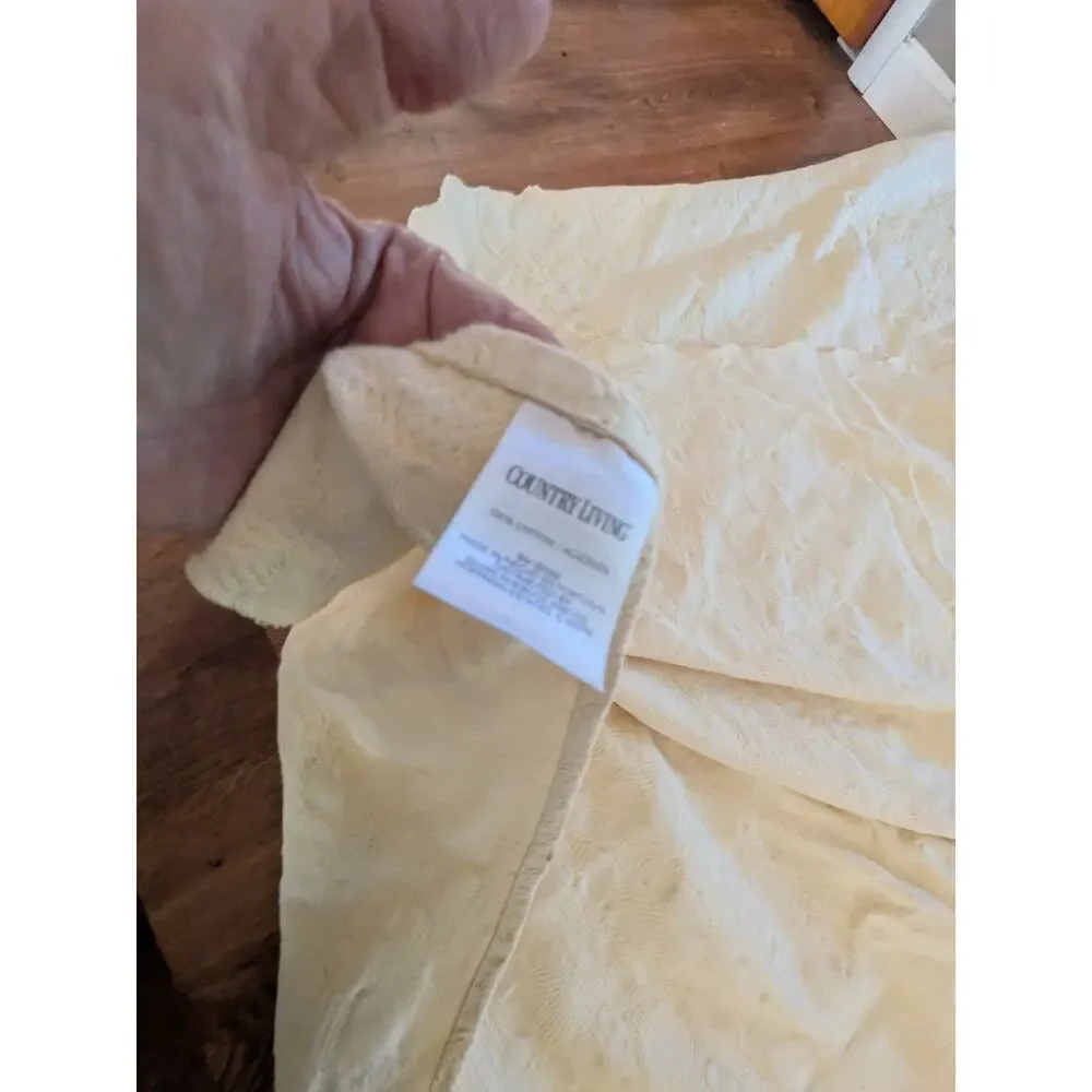 Elegant Vintage Sears Yellow Cottage Chic Bedspread Country Living